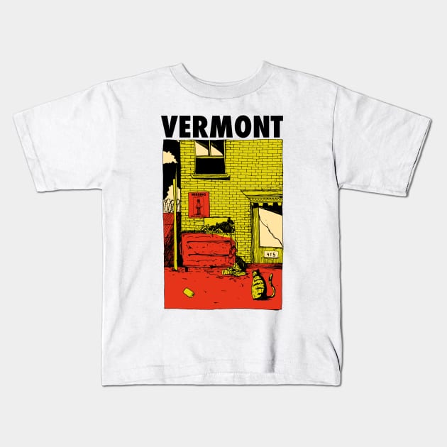 Vermont Kids T-Shirt by popcornpunk